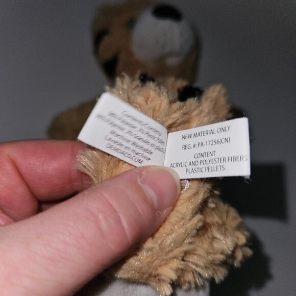 Demdaco Tiger Rattle Lovey Plush Head Flat Body 12" Stuffed Animal Toy - Picture 6 of 7